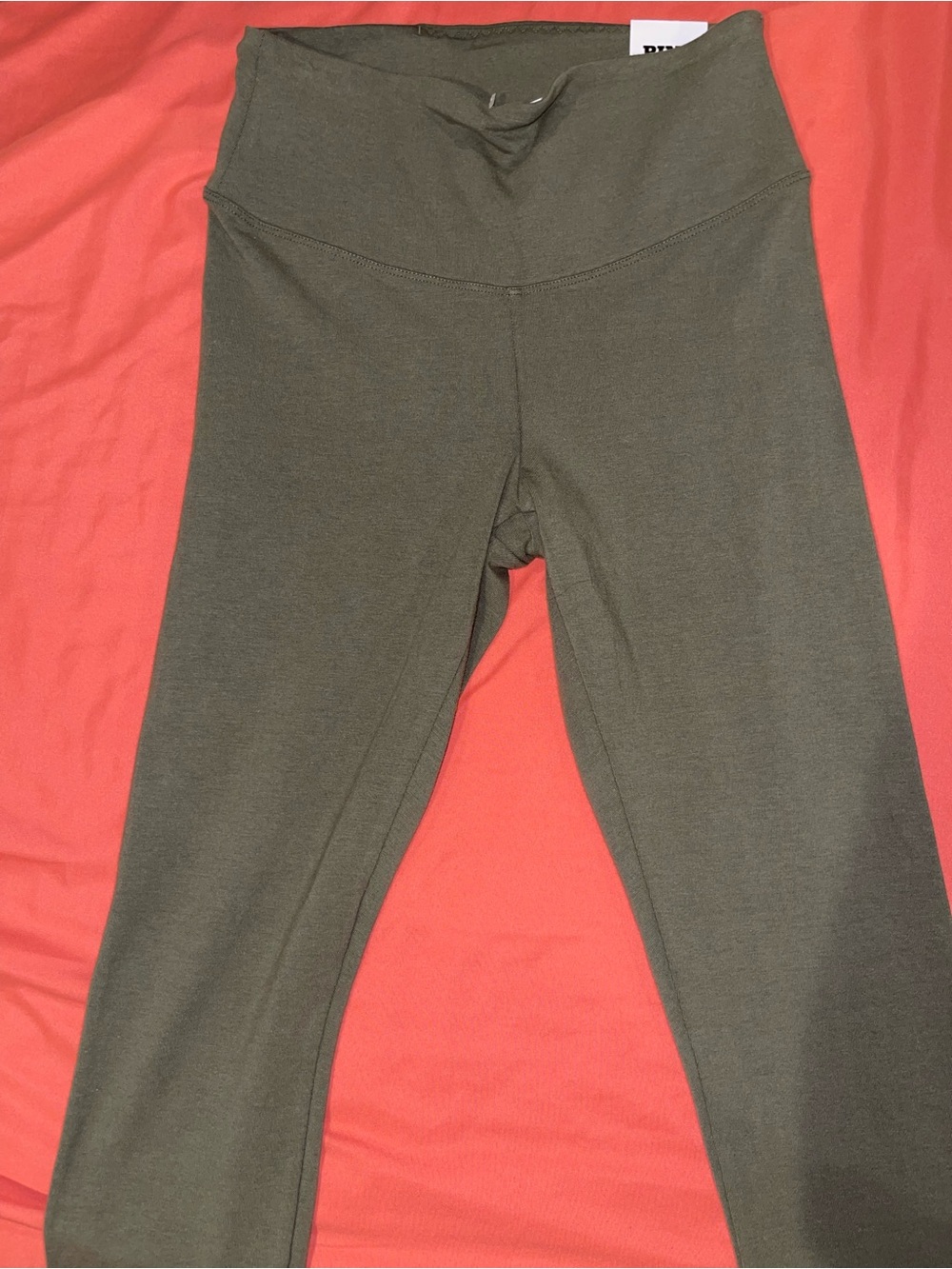 Victoria secret PINK Olive green cotton leggings